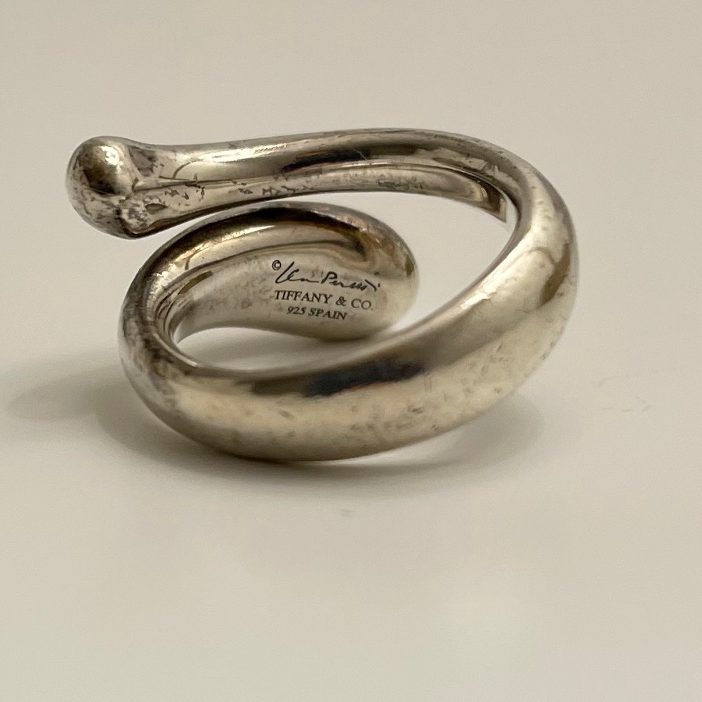 Authentic Tiffany & Co. Teardrop Ring - Picture 5 of 5